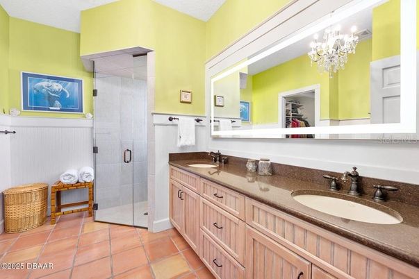 Bathroom, Dual Sink Vanities, Glass Shower, Interior