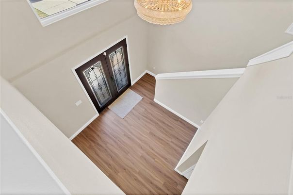 Chandelier, Interior, Wood Texture Flooring