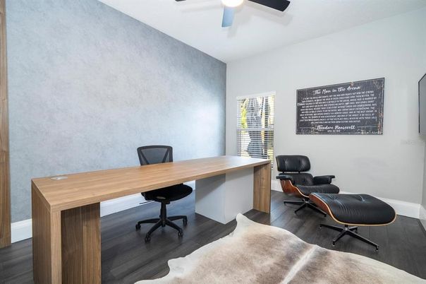 Home Office, Interior, Wood Texture Flooring
