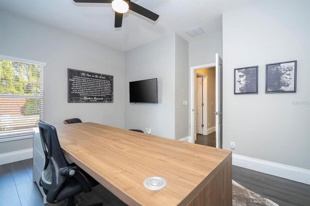 Home Office, Interior, Wood Texture Flooring