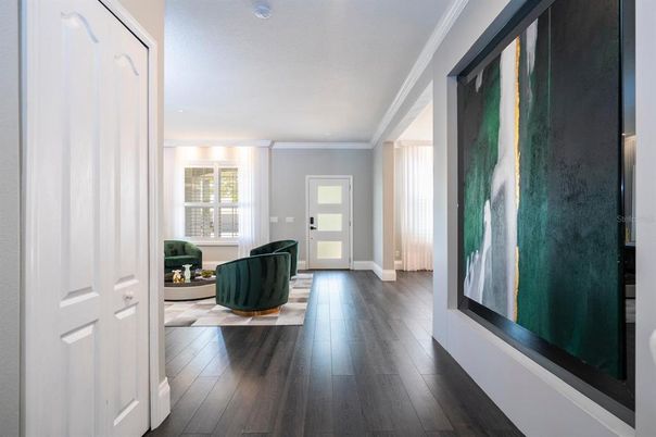 Interior, Recessed Lighting, Wood Texture Flooring