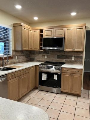 Interior, Kitchen, Recessed Lighting, Stainless Steel Appliances