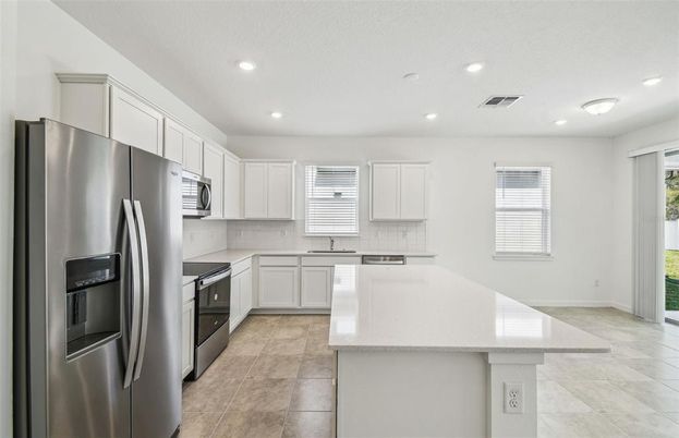 Interior, Kitchen, Recessed Lighting, Stainless Steel Appliances