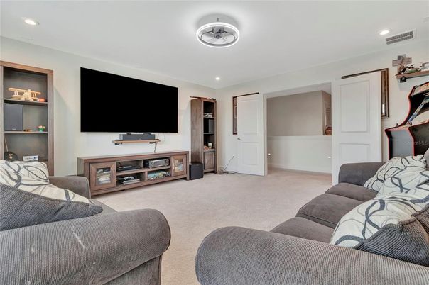 Interior, Living room, Recessed Lighting