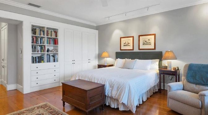 Bedroom, Interior, Wood Texture Flooring