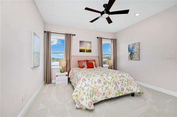 Bedroom, Interior, Recessed Lighting
