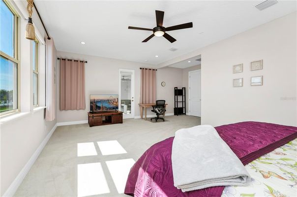 Bedroom, Interior, Recessed Lighting