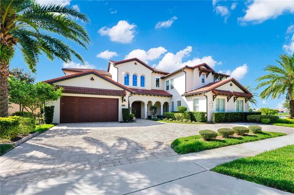 Attached, Backyard, Exterior, Facade, Spanish Mediterranean