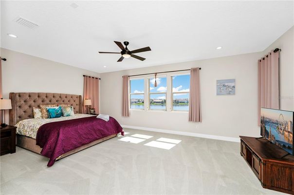 Bedroom, Interior, Recessed Lighting, Water