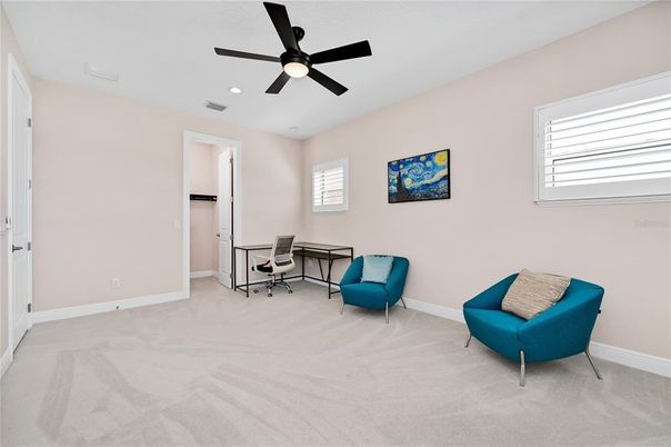 Home Office, Interior, Recessed Lighting