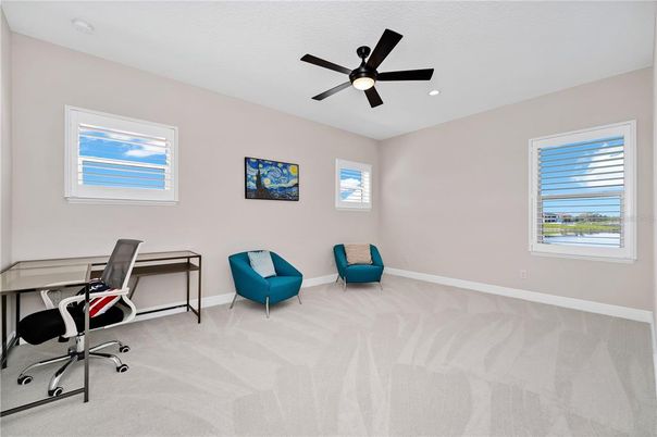 Home Office, Interior, Recessed Lighting