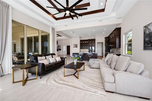 Interior, Kitchen, Living room, Recessed Lighting
