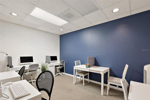 Home Office, Interior, Recessed Lighting