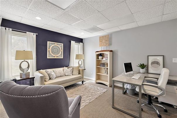 Home Office, Interior, Recessed Lighting