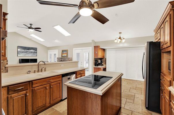 Chandelier, Interior, Kitchen, Recessed Lighting