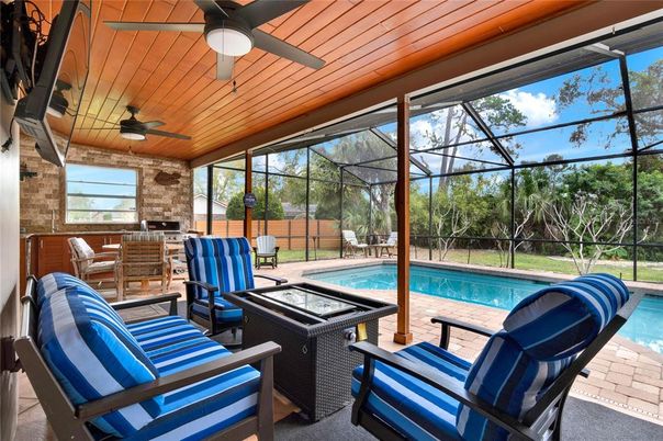 Glass Ceilings, Interior, Pool, Stone Walls, Sun Room