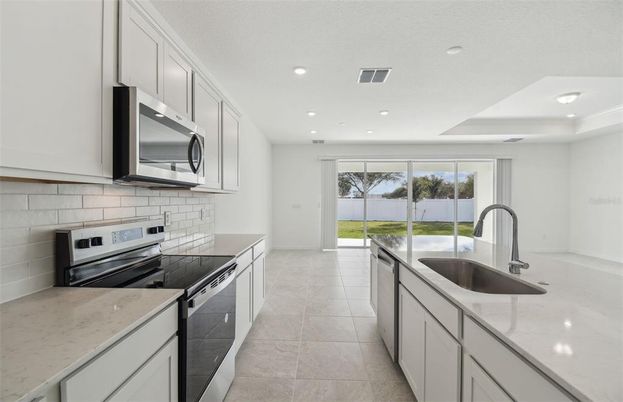 Interior, Kitchen, Recessed Lighting, Stainless Steel Appliances