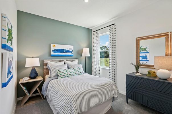 Bedroom, Interior, Recessed Lighting