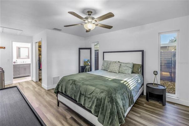 Bedroom, Interior, Wood Texture Flooring