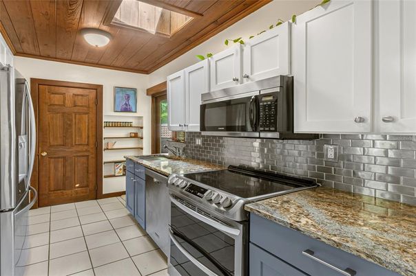 Interior, Kitchen, Stainless Steel Appliances, Wooden Ceilings
