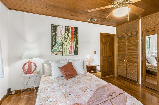 Bedroom, Interior, Wooden Ceilings, Wood Texture Flooring