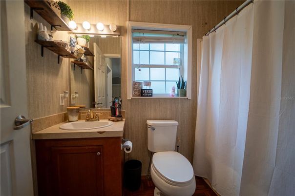 Bathroom, Interior, Wood Texture Flooring