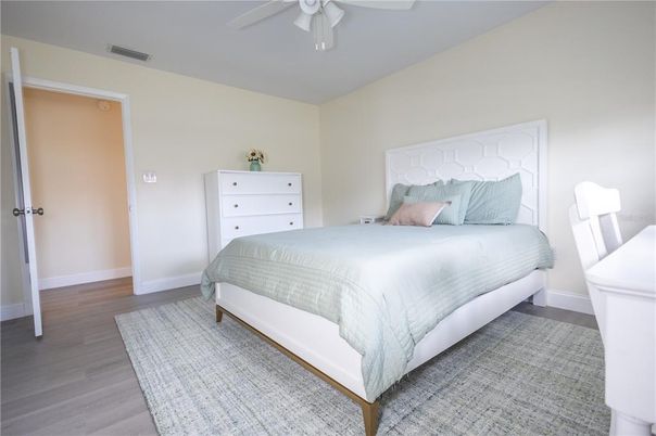 Bedroom, Interior, Wood Texture Flooring