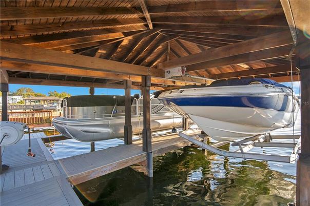 Exterior, Lake, Wooden Beams