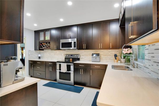 Interior, Kitchen, Recessed Lighting, Stainless Steel Appliances