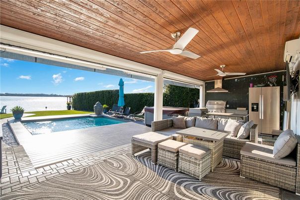 Exterior, Pool, Water, Wooden Ceilings