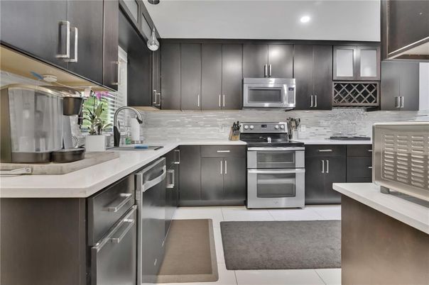 Interior, Kitchen, Recessed Lighting, Stainless Steel Appliances