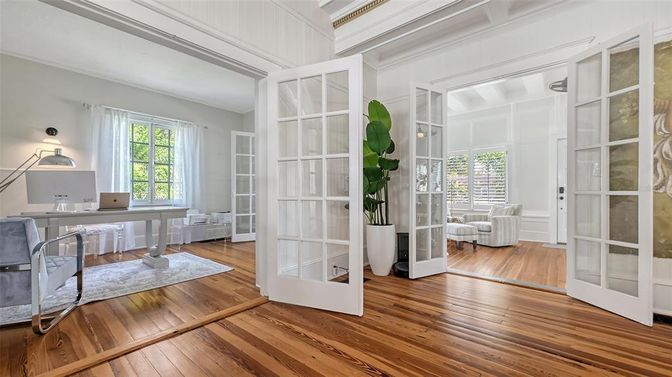 Home Office, Interior, Wood Texture Flooring
