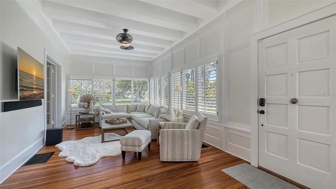 Interior, Living room, Sun Room, Wood Texture Flooring