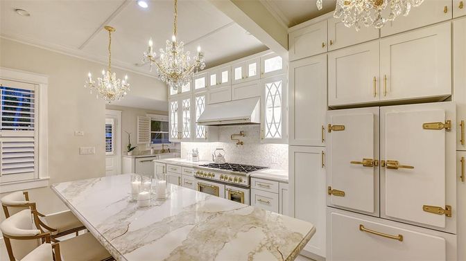 Chandelier, Interior, Kitchen, Recessed Lighting
