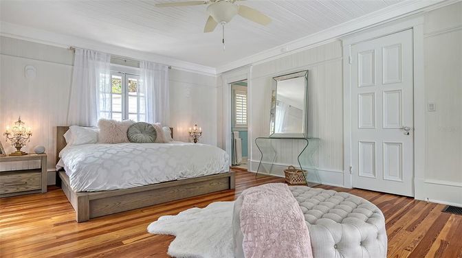 Bedroom, Interior, Wood Texture Flooring