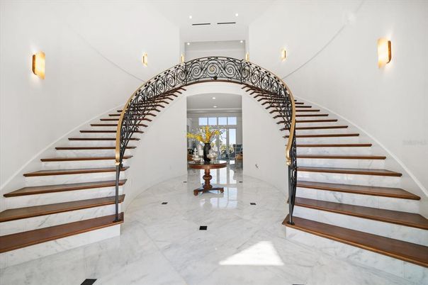 Interior, Marble, Recessed Lighting