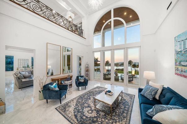 Interior, Living room, Marble, Recessed Lighting