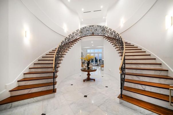 Interior, Marble, Recessed Lighting