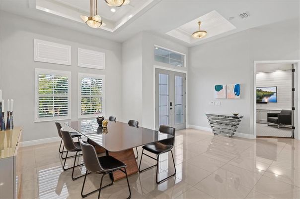 Dining room, Interior, Pendant Lights