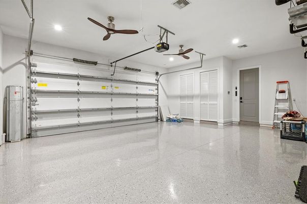 Garage, Interior, Recessed Lighting