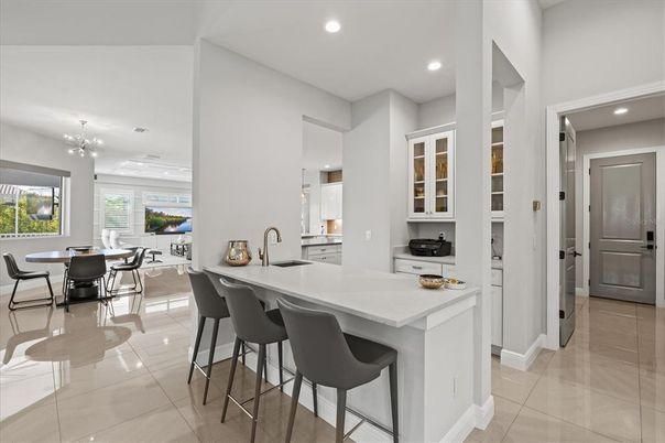 Dining room, Interior, Kitchen, Recessed Lighting