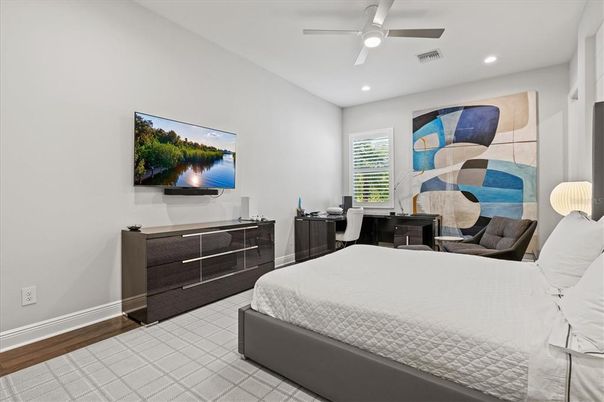 Bedroom, Home Office, Interior, Recessed Lighting