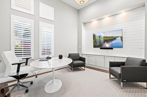 Home Office, Interior, Recessed Lighting