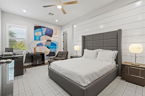 Bedroom, Home Office, Interior, Recessed Lighting