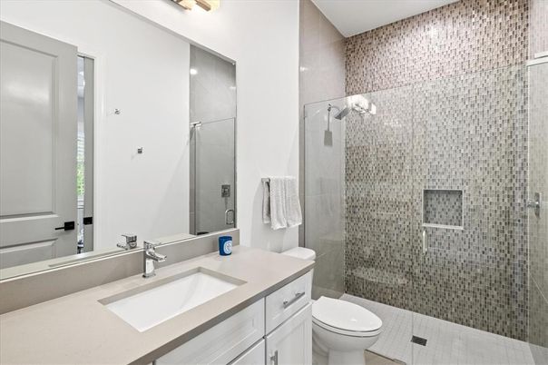 Bathroom, Glass Shower, Interior