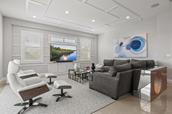 Interior, Living room, Recessed Lighting