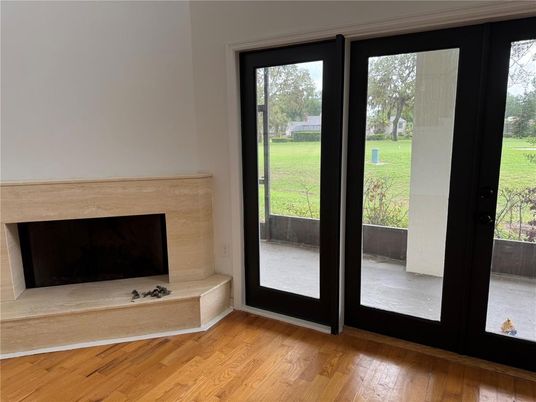 Fireplace, Interior, Wood Texture Flooring