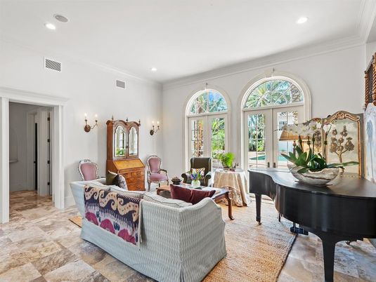 Interior, Living room, Piano, Recessed Lighting