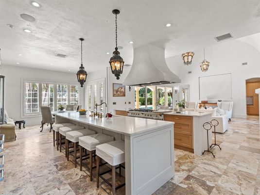 Dining room, Interior, Kitchen, Living room, Pendant Lights, Recessed Lighting