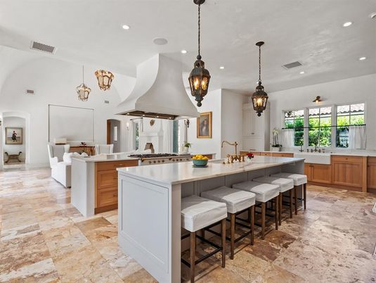 Interior, Kitchen, Living room, Pendant Lights, Recessed Lighting